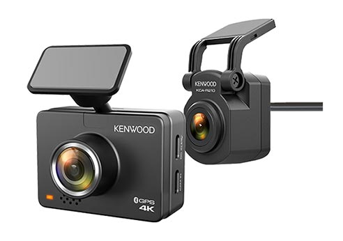 Kenwood DRV-A610WDP GPS Integrated Dashboard Camera Front & Rear Camera Package